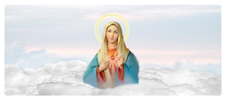 DNSEMP-L-108-WT Immaculate Heart Clouds White